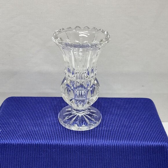 Crystal Clear Industries 24% Lead Crystal Bud Vase by Fairfield Yugoslavia 1960s - Picture 1 of 7